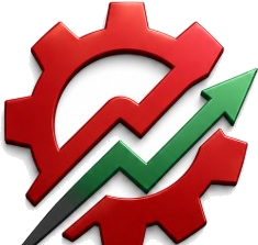 Final Call Consulting logo — red gear with green growth arrow